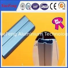 6063 T5 anodized aluminum blue flat bar / aluminium bar price per kg,  led light alu bar