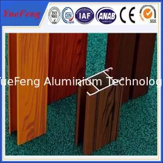 China Chinese new product wood colour aluminium profile rail for sliding door / aluminum railing supplier