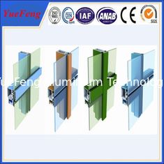 competitive price aluminium curtain wall powder coated aluminium profile