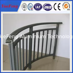 China aluminum handrail for stairs/ aluminum balcony railing/ aluminum handrail brushed factory supplier