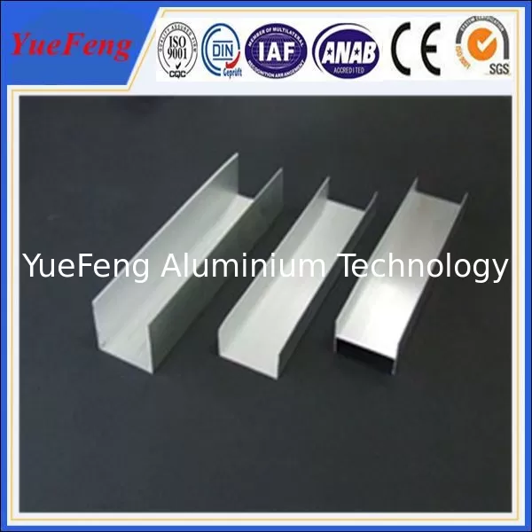 6061 T6 Aluminum Extrusion Channel Frame, C Channel Aluminum extruded