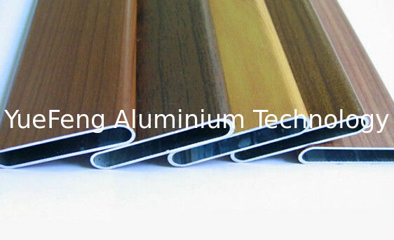 Wood color customized aluminum extrusion oval tube as per drawings