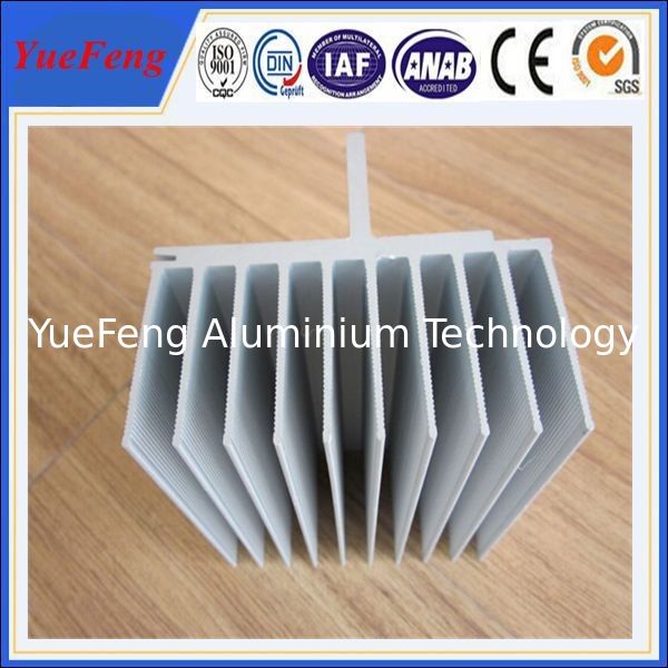 Anodic oxidation aluminum profile factory, industrial aluminum radiator profile manufactur