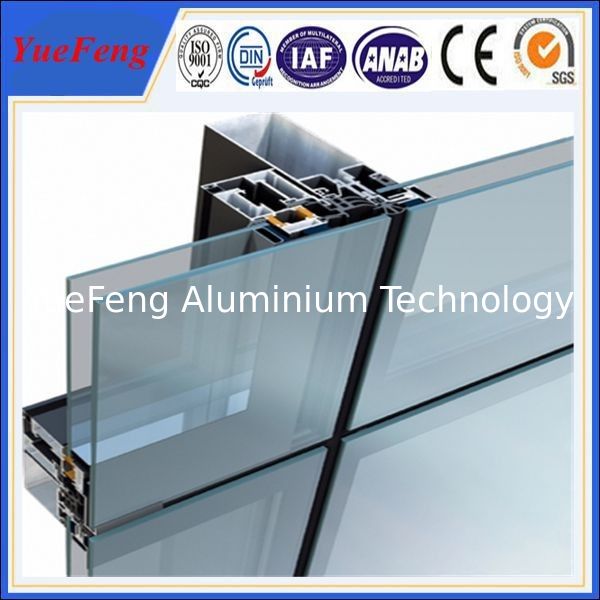 aluminium curtain wall profiles supplier, aluminium extrusion for glass curtain wall