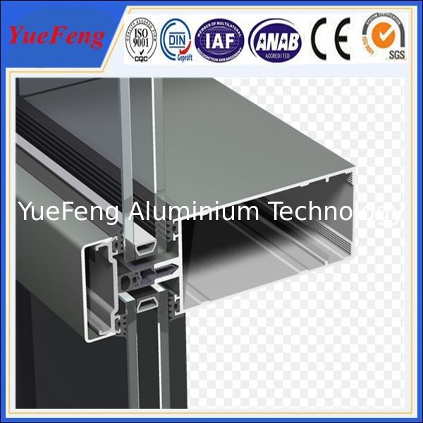 New! china construction aluminum extrusion, curtain wall aluminium profiles