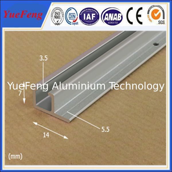 Poster rail aluminium, very cheap aluminium profile anodized aluminium rails extrusion