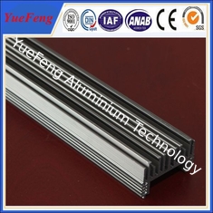 Extruded LED street light aluminium heat sink with black anodized aluminum