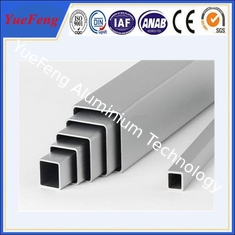 competitive price and high quality natural/silvery anodized square aluminum tube