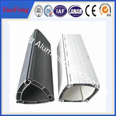 White powder coating aluminum shutter door profile