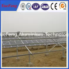 China anodized aluminum 6005-T5, galvanized Q235, ground solar mounting structure supplier