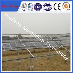 anodized aluminum 6005-T5, galvanized Q235, ground solar mounting structure