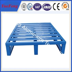 Euro heavy duty aluminum flat pallets manufacturer, aluminium pallet with blue color