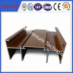 wood grain aluminum windows profiles, aluminium profile to make doors and windows