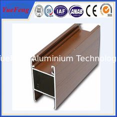 China high quality imitated wooden aluminum extrusion profile for doors and windows supplier