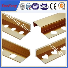 2015 New design Best Price Cover strips, Golden Aluminium Flooring Profile