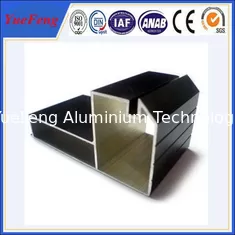 China cheap aluminum profiles factory, Black Anodized aluminium profile for furniture supplier