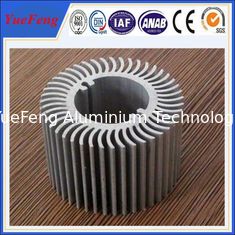 China Aluminum round heat sink extrusion, Custom made round clear anodized aluminum heatsink supplier
