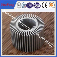 Aluminum round heat sink extrusion, Custom made round clear anodized aluminum heatsink