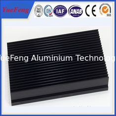 China aluminium 6063 t5 heat sink with punching, OEM aluminium black anodized heat sink supplier