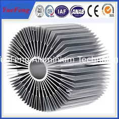 Hot sale aluminium led radiator profile, OEM style sunflower led aluminum profiles