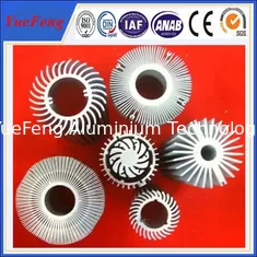 China Hot sale aluminium led profile, top aluminium factory OEM led aluminium sunflower radiator supplier