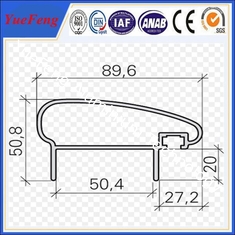 standard aluminium alloy shell profile manufacturer, OEM aluminium profile for handrail