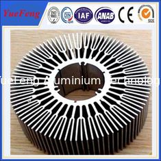 China 6063 T5 aluminum circular heat sink / OEM perfil aluminium round shape heat sink supplier