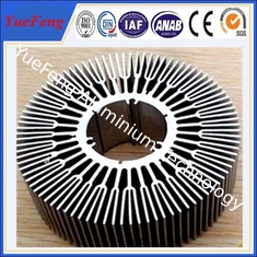 6063 T5 aluminum circular heat sink / OEM perfil aluminium round shape heat sink