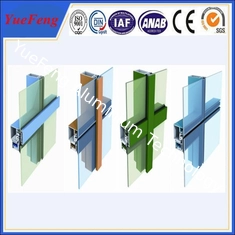 competitive price aluminium curtain wall powder coated aluminium profile