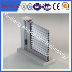 oval solid aluminium louvre profile, sliver 6063 t5 aluminum extrusion blade louver panels