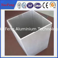 China 6063 t5 extruded aluminum profiles prices factory / Aluminium square tubular profile supplier