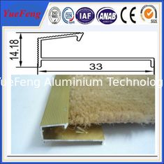 China OEM lenght carpet edge trim, 1m carpet smooth edge, ODM aluminum profile carpet supplier