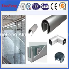 6000 series octagonal aluminum tubes / aluminum profile half round tube for handrail