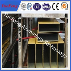 6000 series hollow bar aluminium profile, Powder coated extruded aluminium square tube