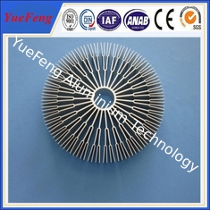 Aluminum alloys round 6082/ OEM sunflower heat sink,round aluminum extrusion heatsink