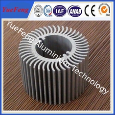 Custom aluminium heatsink / 6000 series heat sinking circular aluminium profile