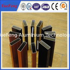 Aluminium profile wood color , OEM design 6063 grade aluminium triangle tube allibaba com
