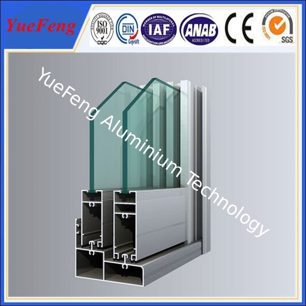 1.6mm thickness thermal break aluminium doors and windows