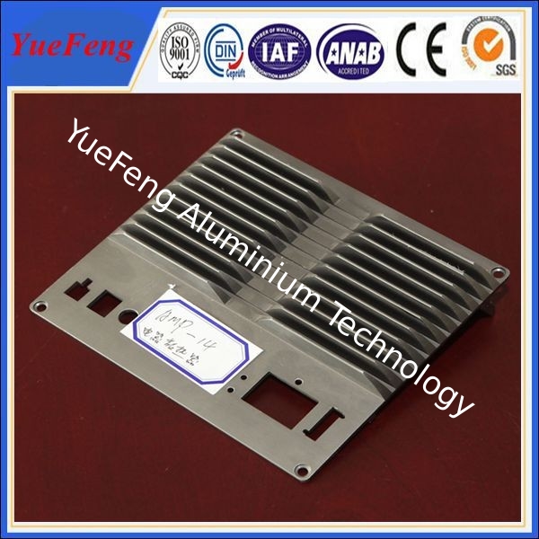 CNC machined die casting aluminum extrusion heat sink(radiator) profiles