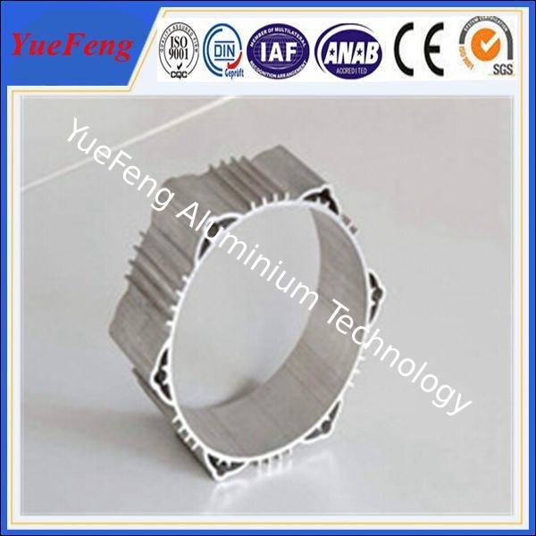 Electric motor shell extruded aluminum profile from jiangyin city china