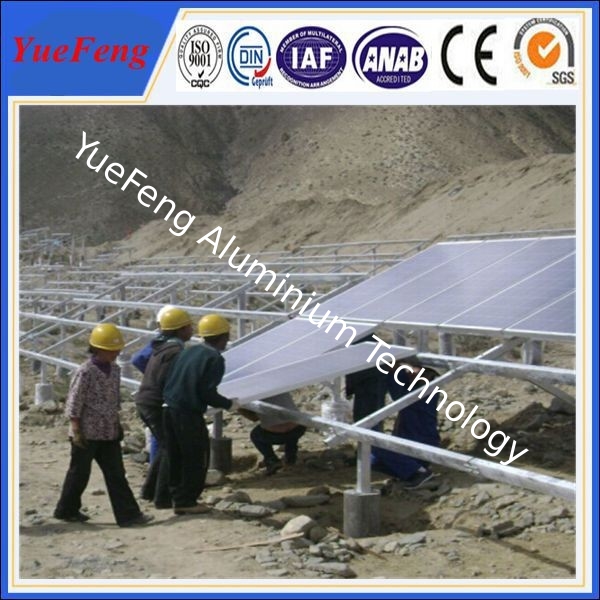 Ground mounted solar power plant project, solar mounting structure