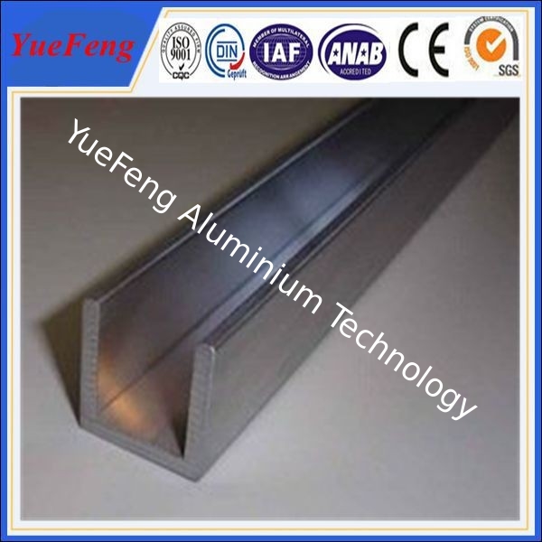 Mill Finished Aluminum Extrusion Channel Frame Profiles T5/T6 Temper