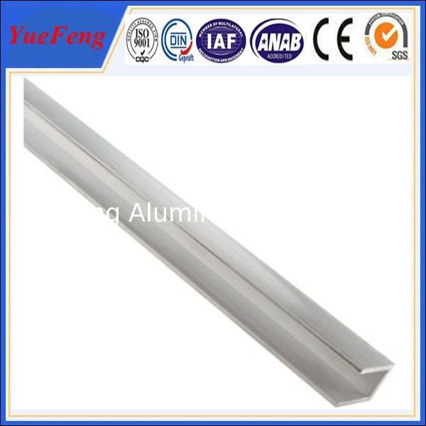 Anodized Silvery Aluminum U Channel Extrusions , aluminium frame profiles