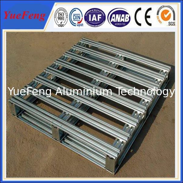 Metal aluminum pallet, 3 Runner Bolted Aluminum Pallet with Recyclable affordable