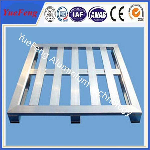 4 Way Anodized Aluminum Pallets, Industrial Extruded Aluminium Profiles for pallet