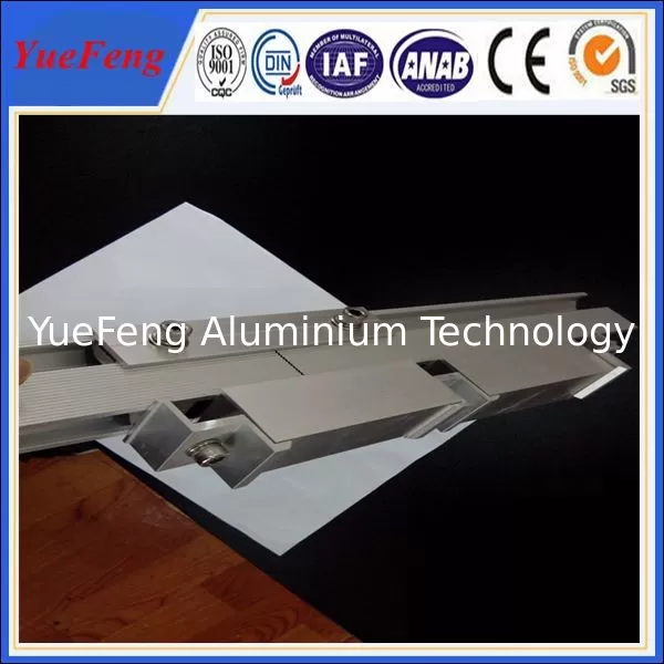 6060 / 6063 anodizing Aluminum Solar Rail of Solar Mounting Systems