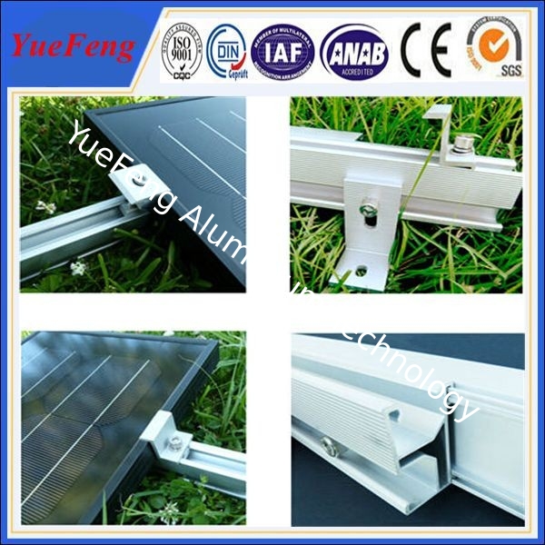 supply extrusion aluminum,6061/6063 best solar panel mounting aluminum rail OEM