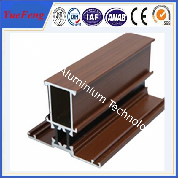 Import China Products Aluminium Profile Doors And Windows Wooden Grain Aluminium Windows