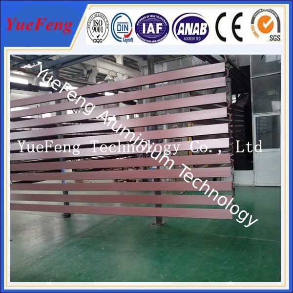 Brown color powder coating extrusion aluminium, aluminium profile extrusion