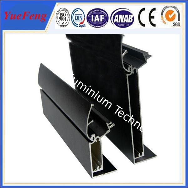 Durable aluminum alloy for menu light box profile with black anodizing